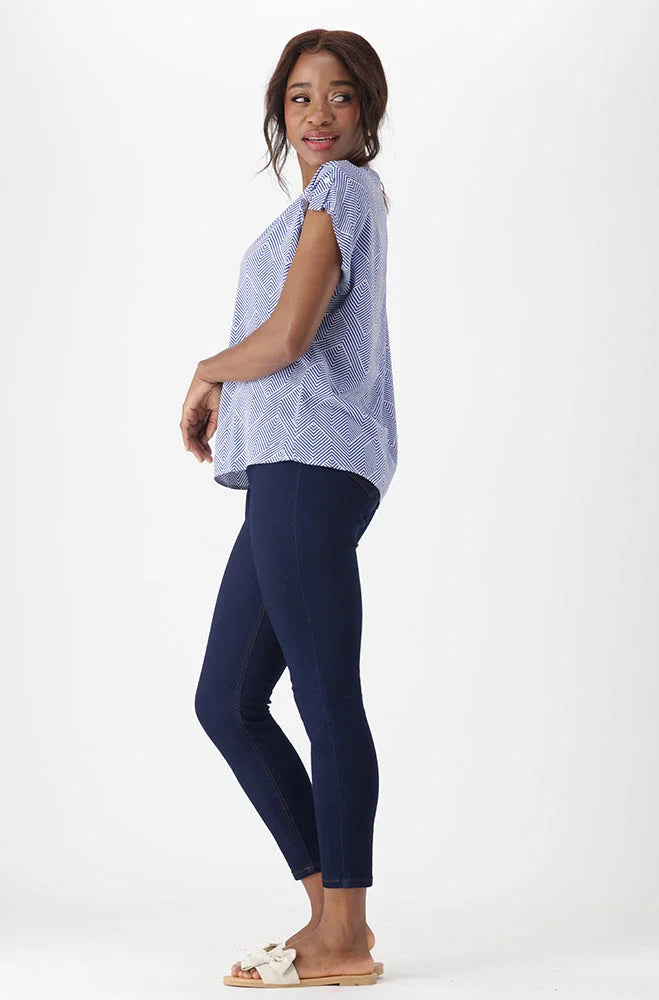 Dunns Clothing | Ladies | Emma Boxy Top _ 151261 Blue