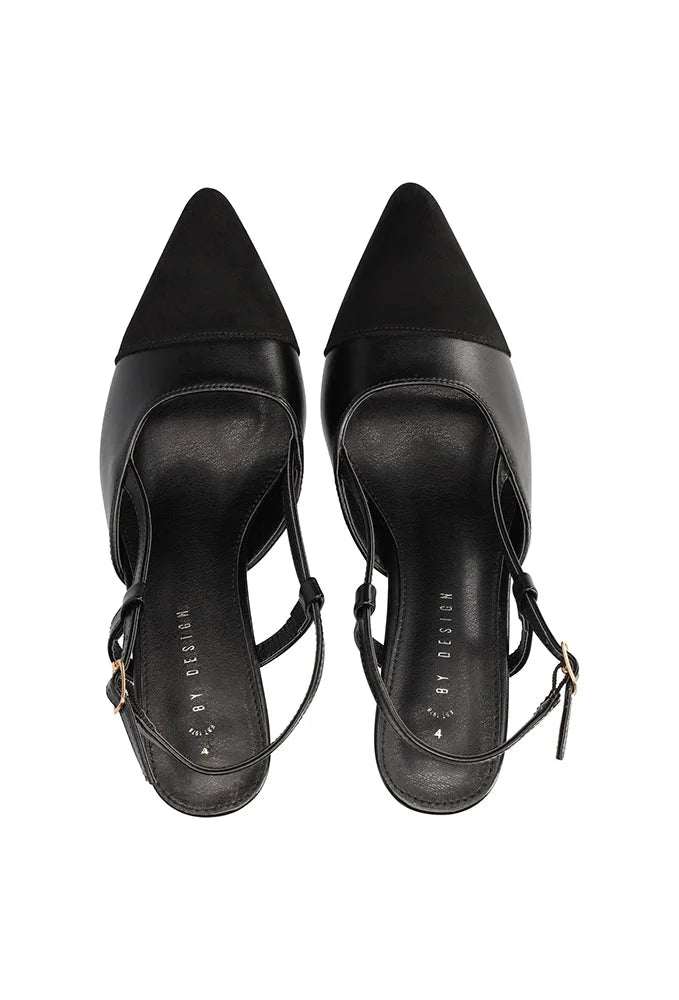 Dunns Clothing | Footwear | Evelyn Toe Cap Heel _ 150130 Black