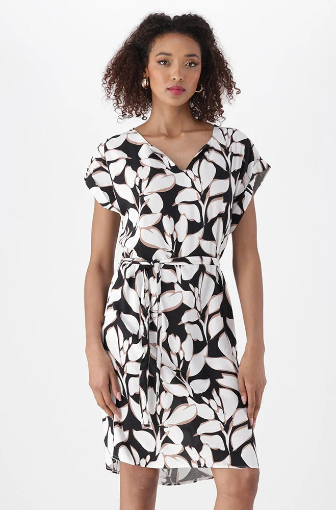 Dunns Clothing | Ladies | Gia Belted Dress _ 151179 Black