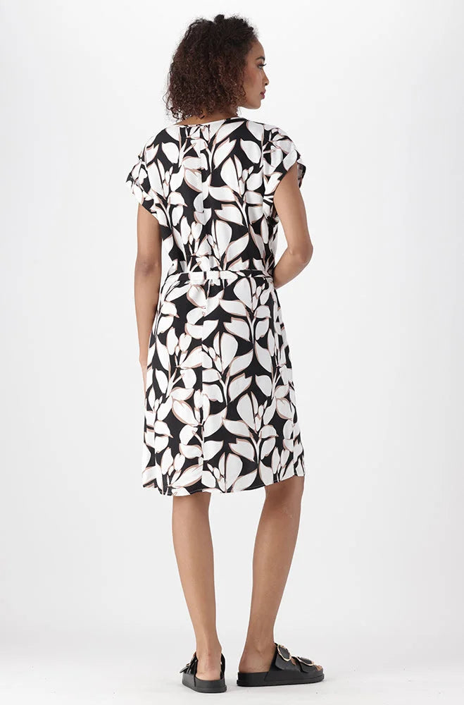 Dunns Clothing | Ladies | Gia Belted Dress _ 151179 Black