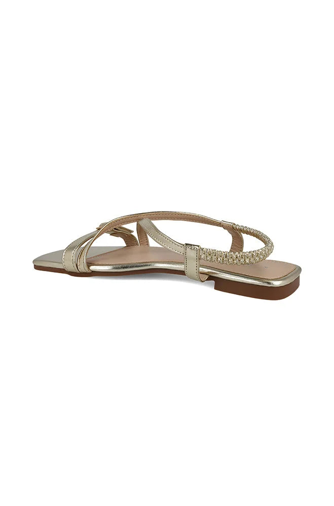 Dunns Clothing | Footwear | Goldie Sling Back Sandal _ 150416 Gold