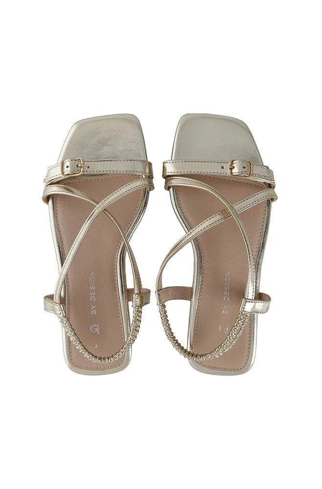 Dunns Clothing | Footwear | Goldie Sling Back Sandal _ 150416 Gold