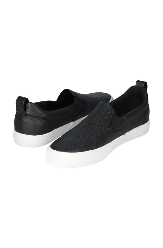 Dunns Clothing | Footwear | Goldwin Textured Slip On _ 140365 Black