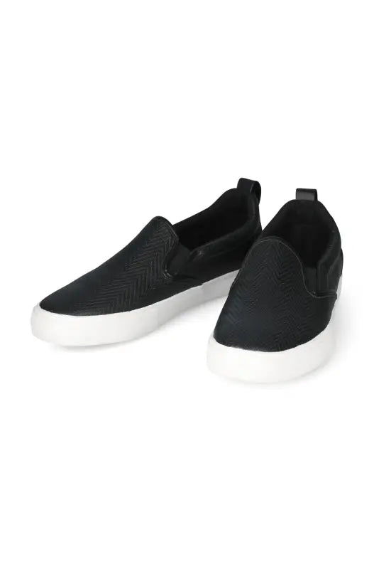 Dunns Clothing | Footwear | Goldwin Textured Slip On _ 140365 Black