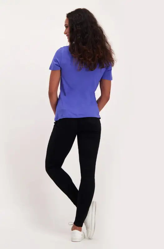 Dunns Clothing | Ladies | Grace V Neck Tee _ 141312 Blue