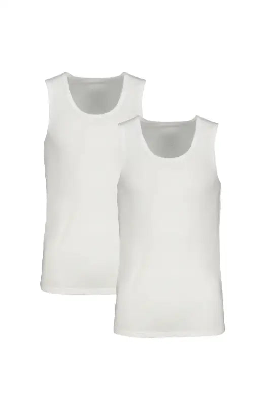 Dunns Clothing | Smalls Hancock Eyelet Vest - 2 Pack _ 101801 White