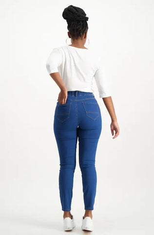 Dunns Clothing | Ladies | Harper Mid Rise Skinny Jegging _ 114524 Wash