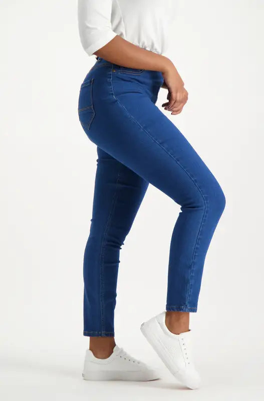 Dunns Clothing | Ladies Harper Mid Rise Skinny Jegging _ 114524 Wash
