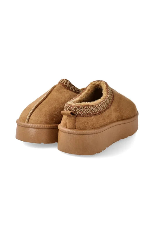 Dunns Clothing | Footwear | Honey Platform Slip On _ 149326 Tan