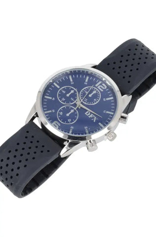 Dunns Clothing | Accessories | Jake Silicone Strap Watch _ 134927 Navy