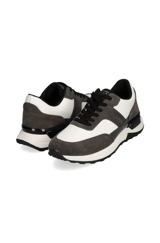 Dunns Clothing | Footwear | Jellas Pu Suede Sneaker _ 140470 Grey