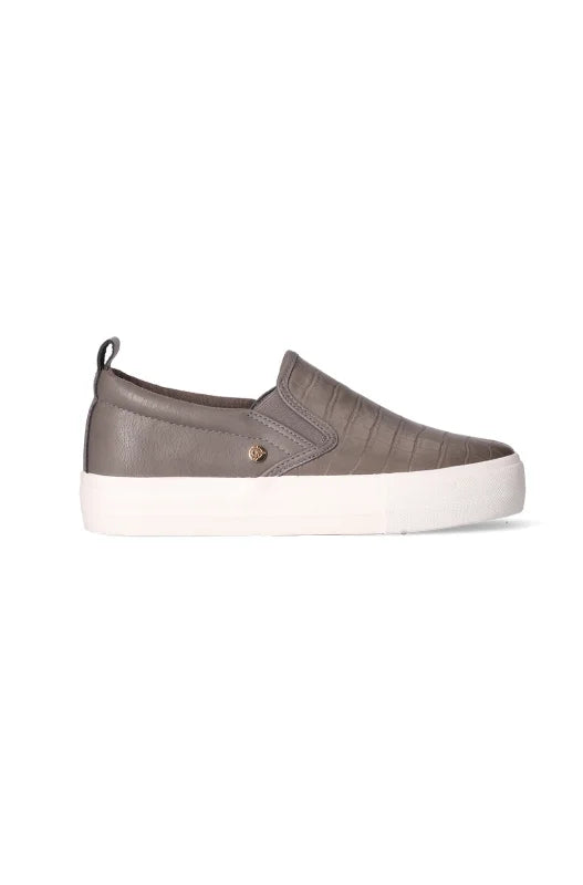 Dunns Clothing | Footwear | Jemima Gusset Slip On _ 149398 Charcoal