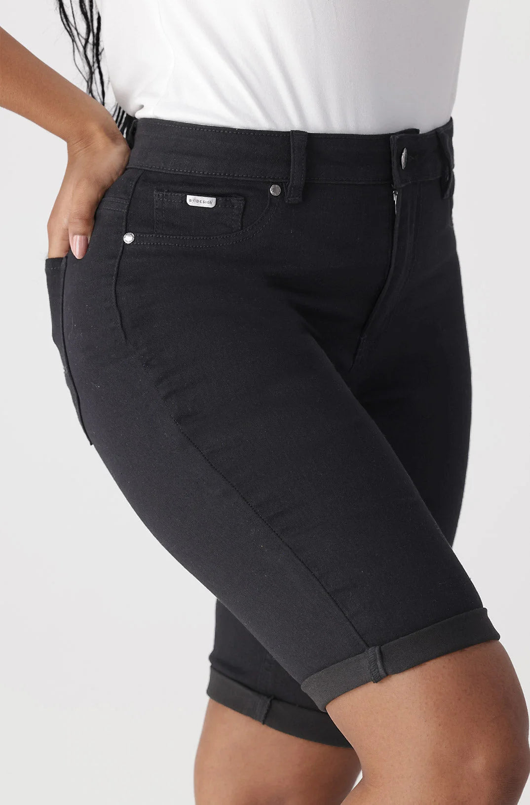 Dunns Clothing | Ladies | Jenner Bermuda Shorts _ 132958 Black