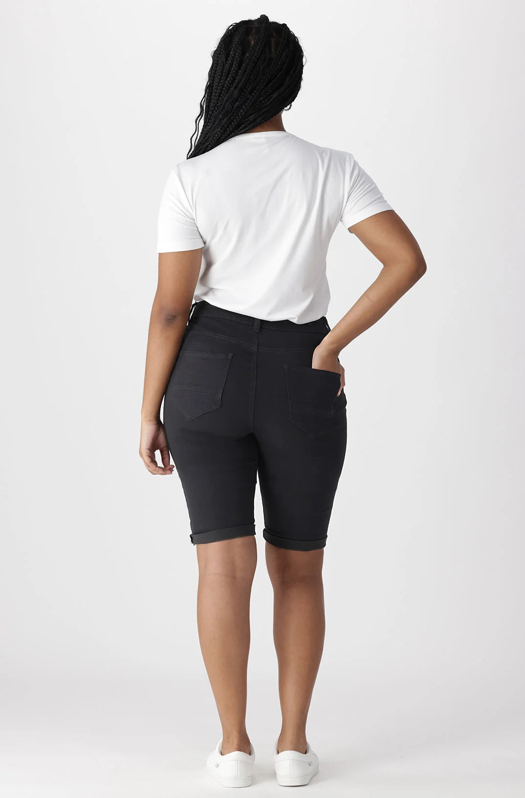 Dunns Clothing | Ladies | Jenner Bermuda Shorts _ 132958 Black