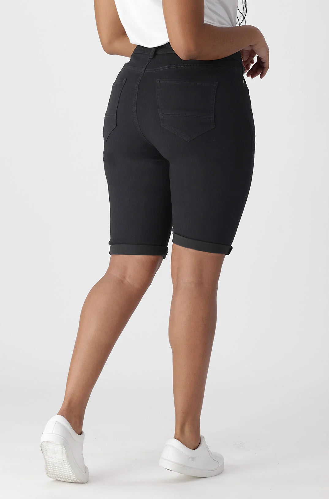Dunns Clothing | Ladies | Jenner Bermuda Shorts _ 132958 Black
