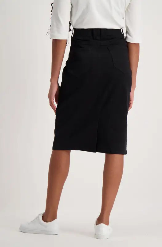 Dunns Clothing | Ladies | Jenny Denim Skirt _ 116749 Black Wash