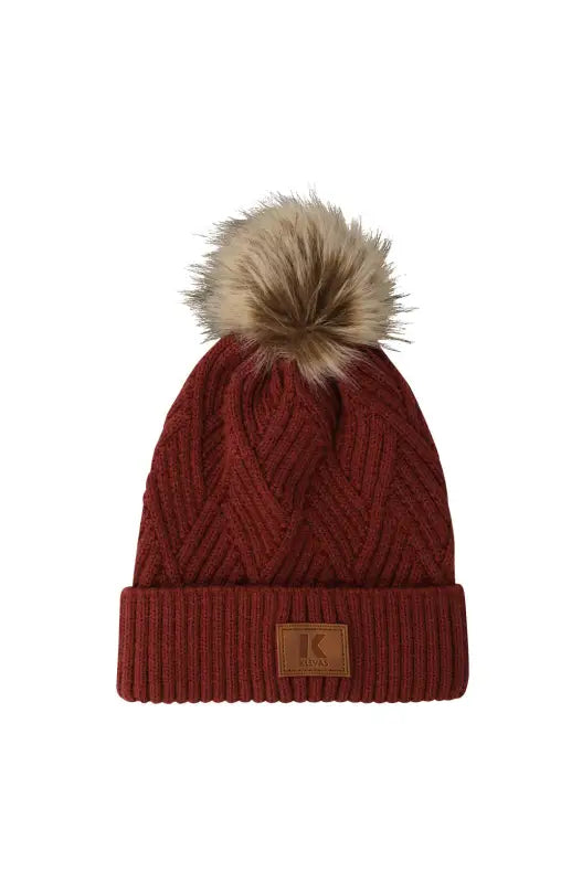 Dunns Clothing | Accessories | Jenny Klevas Turn Up Pom Beanie _ 138284 Rust