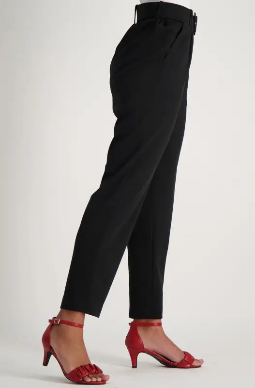 Dunns Clothing | Ladies Jessie Belted Pants _ 133015 Black