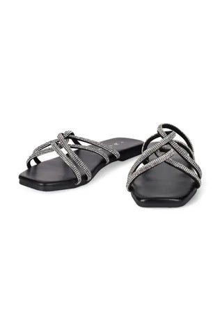 Dunns Clothing | Footwear | Jewel Mule _ 143626 Black