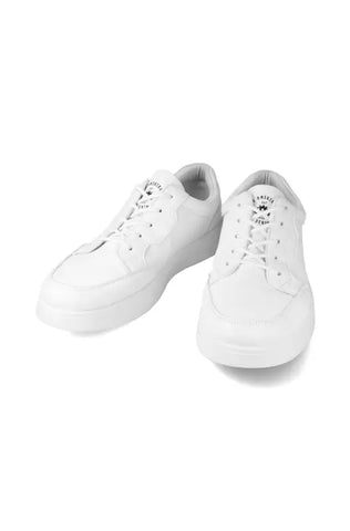Dunns Clothing | Footwear | Kenlow Textured Pu Trainer _ 145238 White