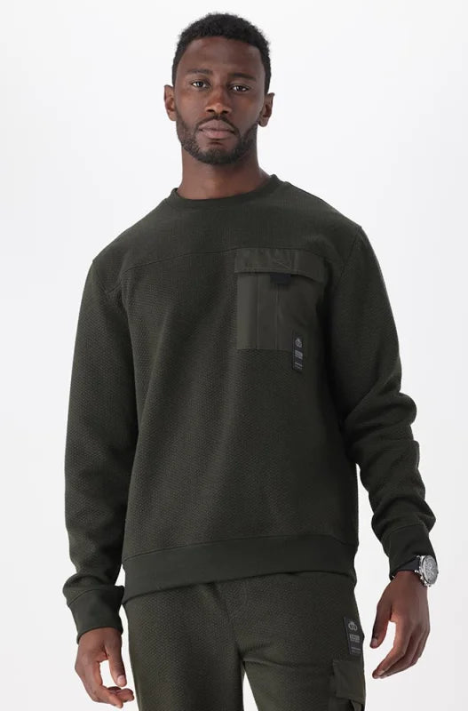 Dunns Clothing | Mens | Kentuck Utility Sweat _ 147407 Fatigue