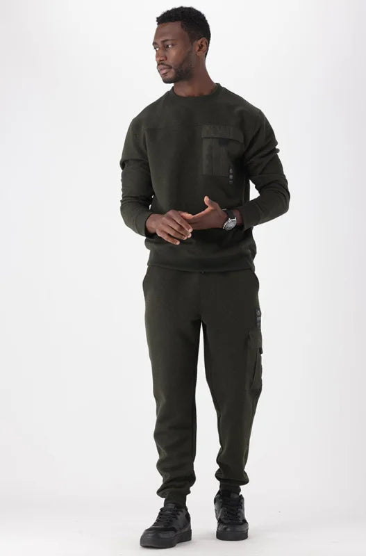 Dunns Clothing | Mens | Kentuck Utility Sweat _ 147407 Fatigue