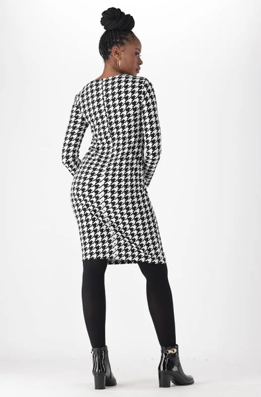 Dunns Clothing | Ladies | Kiara Button Bodycon Dress _ 148249 Black