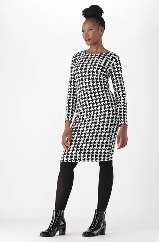 Dunns Clothing | Ladies | Kiara Button Bodycon Dress _ 148249 Black