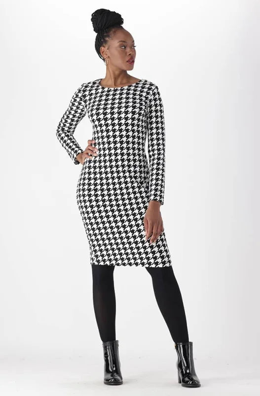 Dunns Clothing | Ladies | Kiara Button Bodycon Dress _ 148249 Black