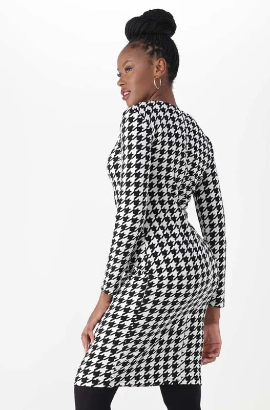 Dunns Clothing | Ladies | Kiara Button Bodycon Dress _ 148249 Black