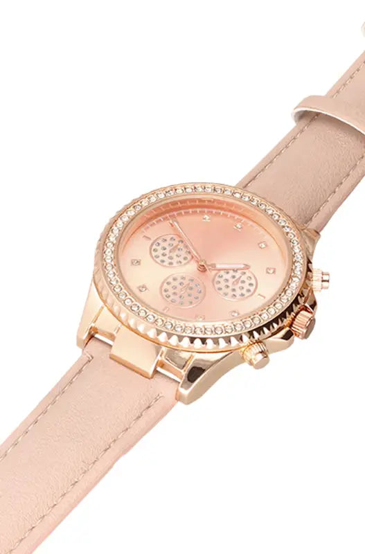 Dunns Clothing | Accessories | Kiara Pu Stap Watch _ 145029 Pink