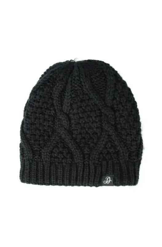 Dunns Clothing | Accessories | Kinsey Cable Knit Beanie _ 120854 Black