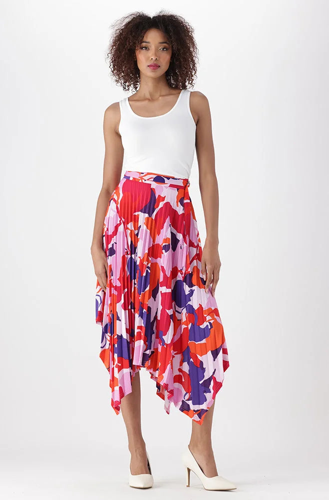 Dunns Clothing | Ladies | SIENNA HANKY HEM SKIRT _ 151302 Multi