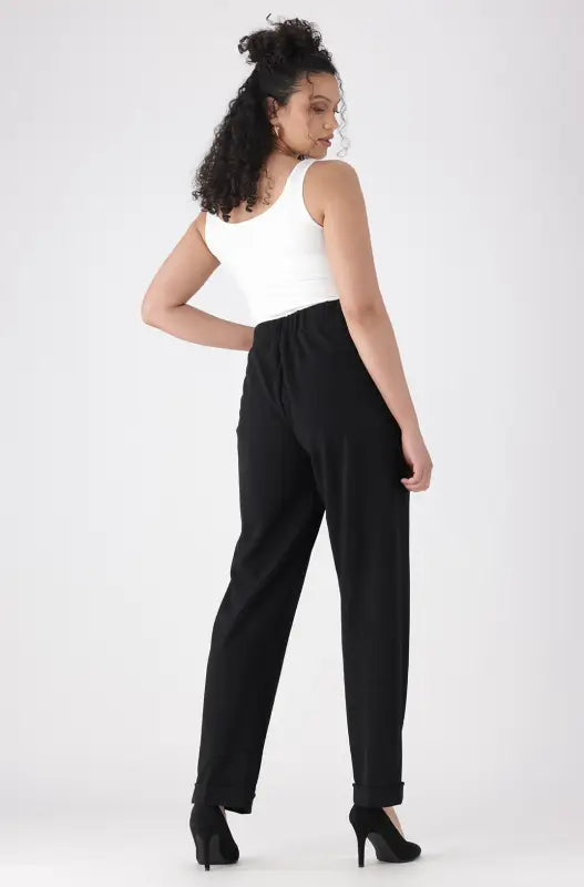 Dunns Clothing | Ladies | Leah Smart Jogger Pant _ 146053 Black