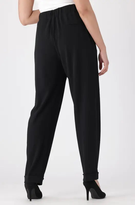 Dunns Clothing Leah Smart Jogger Pant 146053 Black R279