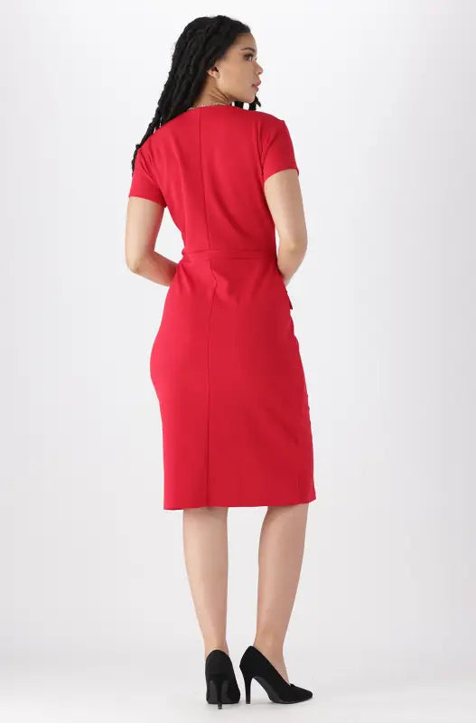 Dunns Clothing | Ladies LEANNE BODYCON DRESS _ 144729 Red