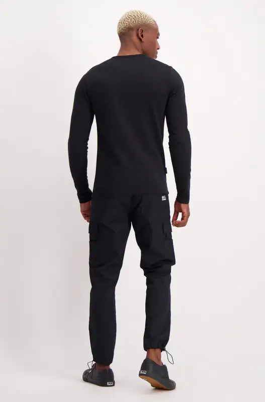 Dunns Clothing | Mens | Lockwood Long Tee _ 136332 Black