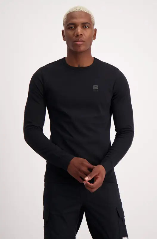 Dunns Clothing | Mens | Lockwood Long Tee _ 136332 Black