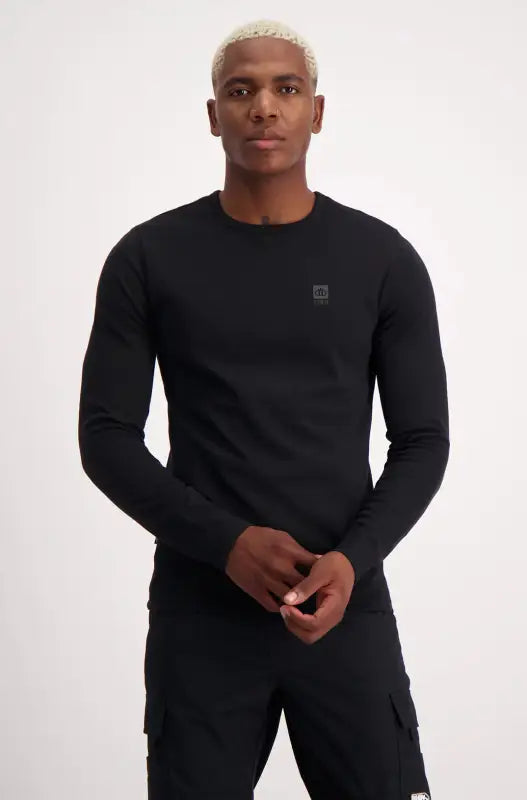 Dunns Clothing | Mens | Lockwood Long Tee _ 136332 Black