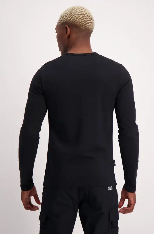 Dunns Clothing | Mens | Lockwood Long Tee _ 136332 Black