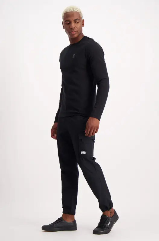 Dunns Clothing | Mens | Lockwood Long Tee _ 136332 Black