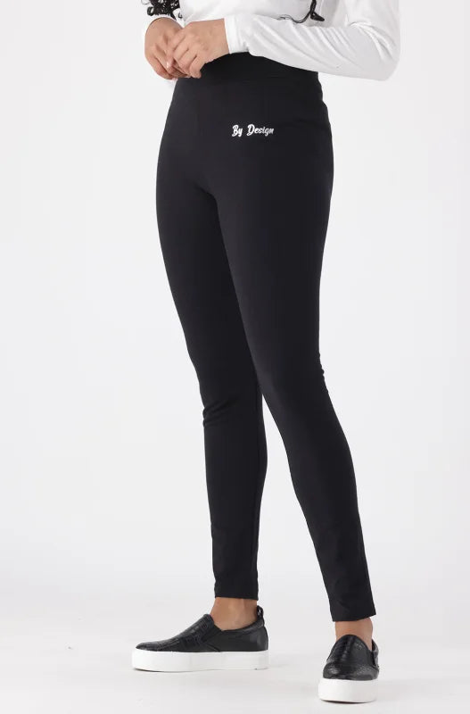 Dunns Clothing | Ladies | Lola Branded Leggings _ 146126 Black