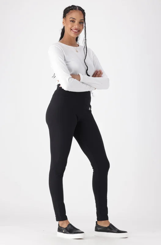 Dunns Clothing | Ladies | Lola Branded Leggings _ 146126 Black