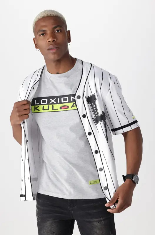 Dunns Clothing | Mens | Loxion Kulca Baseball Tee _ 140964 White