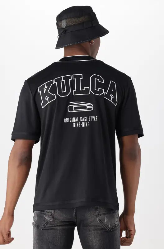 Dunns Clothing | Mens Loxion Kulca Baseball Shirt _ 140968 Black
