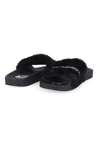 Dunns Clothing | Footwear | Loxion Kulca Faux Fur Slide _ 137872 Black