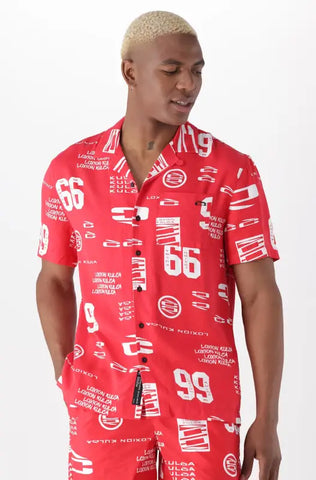 Dunns Clothing | Mens | Loxion Kulca Icon Logo Shirt _ 140413 Red