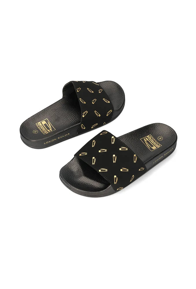 Dunns Clothing | Footwear | Loxion Kulca Printed Slide _ 151832 Black