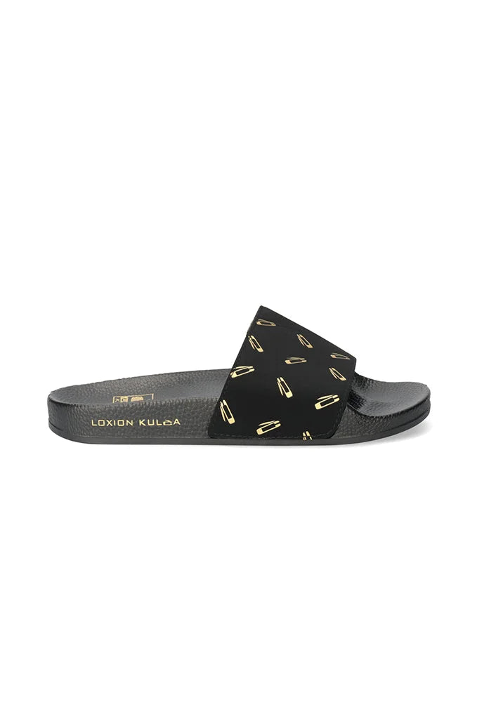 Dunns Clothing | Footwear | Loxion Kulca Printed Slide _ 151832 Black