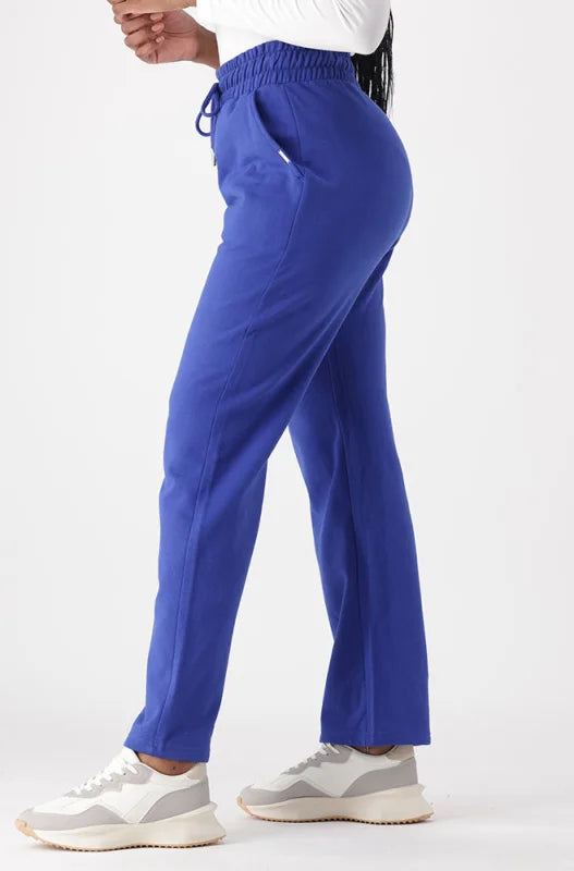 Dunns Clothing | Ladies | Lucy Fleece Straight Leg Pants _ 145478 Cobalt